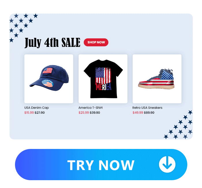 american product bundles for 4th of July sales made by Promeo